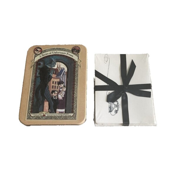 A Series of Unfortunate Events 12 Dismal Cards & Envelopes 2001 Sealed in Tin - Picture 12 of 12